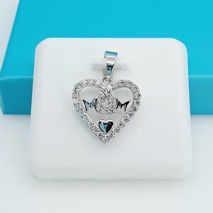 "925 Sterling Silver CZ Beautiful Mom Pendant for Women, 1USPAR4087